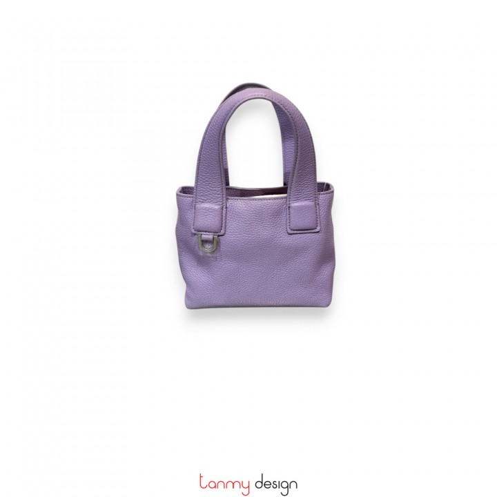 Túi Tote mini tím 19x15x4cm